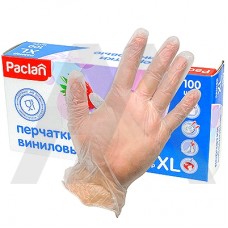 Виниловые перчатки Paclan