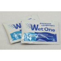 Салфетки влажные в индивидуальной упаковке Wet One