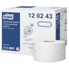 Tork туалетная бумага в мини-рулонах мягкая
