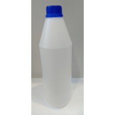 Бутылка круглая 1 л с крышкой (матовая)