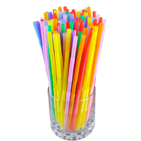 Трубочки для коктейля d=8 мм I=240 мм, гофрированные цветные