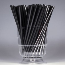 Трубочки для коктейля d=8 мм I=240 мм, черные