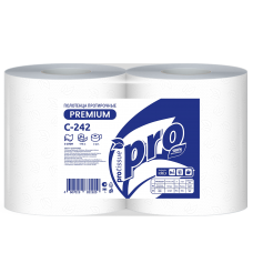 Полотенца бумажные двухслойные рулонные PROtissue (175 м/500 листов)