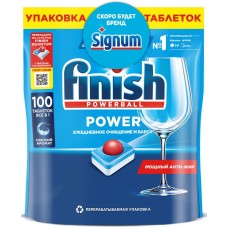 Таблетки для посудомоечных машин Finish Power, 100шт